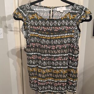 LOFT Multicolor Floral Top